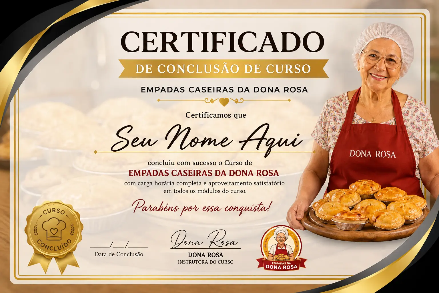 Certificado Dona Rosa